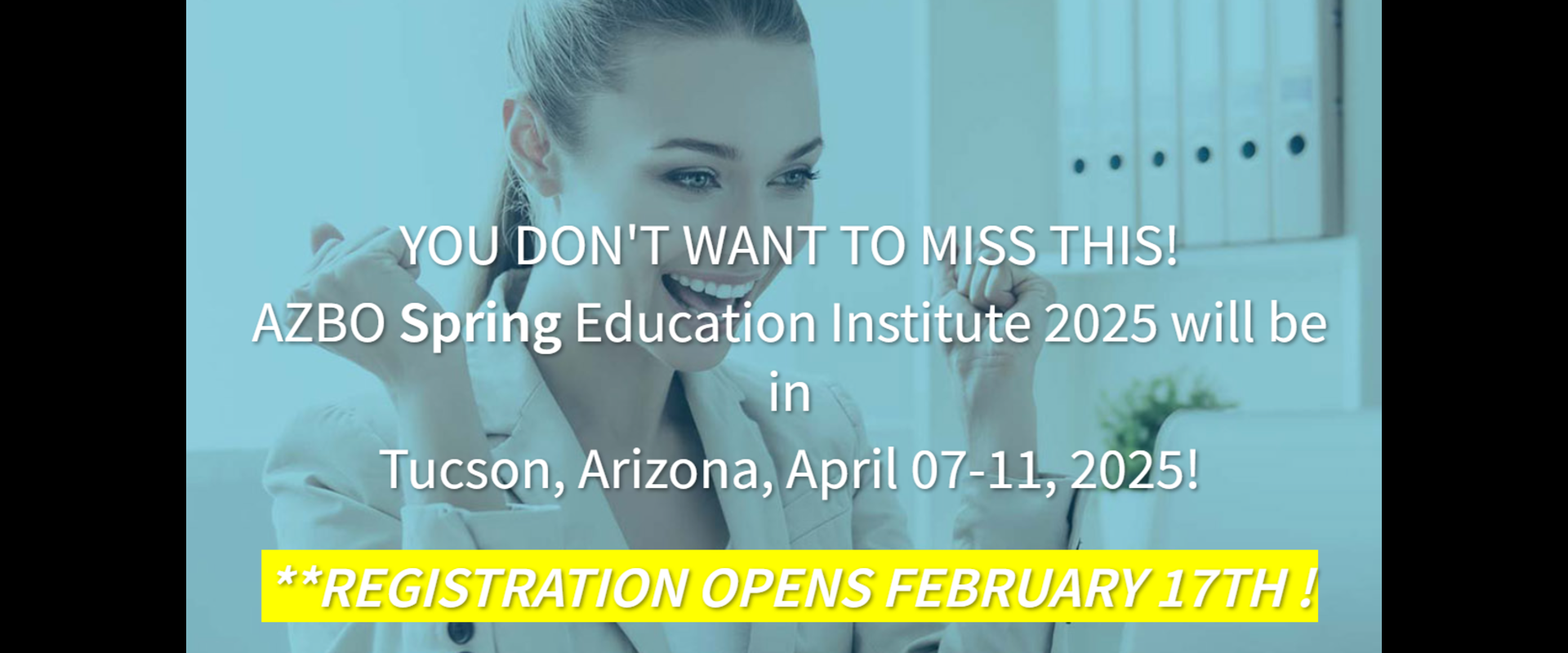 AZBO SPRING INSTITUTE REGISTRATION OPENS 20-17-25